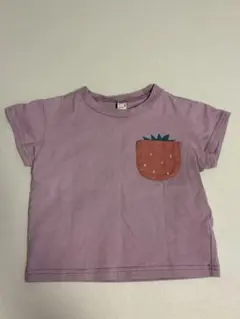 apres les cours 半袖Tシャツ ポケットモチーフ ラベンダー