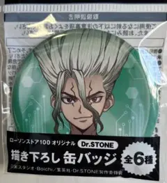 ローソン100 Dr.STONE 缶バッジ　石神千空