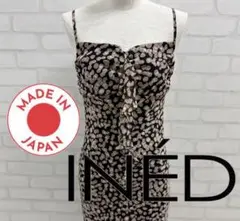 ★美品★ INÉD ドット柄 キャミワンピース 日本製