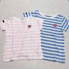 グランドスラム　半袖　Tシャツ　ボーダー　120 100 お揃い