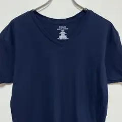 ポロラルフローレン　Vネック　半袖Tシャツ　ポニーロゴ刺繍　スリムフィット