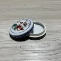 陶器製　小物入れ　蓋付き