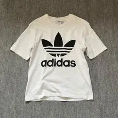 adidas アディダス Trefoil Logo White Tee