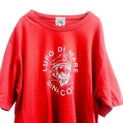 【中古品　美品】シナコバ　 半袖Tシャツ　Lサイズ　 レッド　日本製