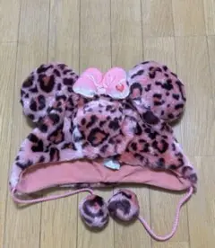 東京ディズニーリゾート ヒョウ柄帽子 58cm ミニー ファンキャップ