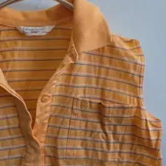 美品　GIVENCHY ノースリーブポロシャツ オレンジ ジバンシー　y19