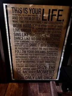 Holstee Manifesto ポスター This is your life