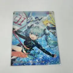 初音ミク　キラキラクリアカード　No.5 初音ミク　鏡音レン　KAITO