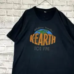 USA製90sヴィンテージTシャツ！シングルステッチ　ブラック半袖古着XL729