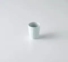 【美品】白山陶器■しのぎ　盃　青白釉　おちょこ　さかずき　4セット