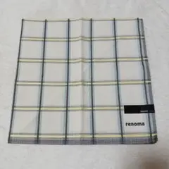 新品レノマ　renoma チェック柄 ハンカチ ポケットチーフ　バンダナ