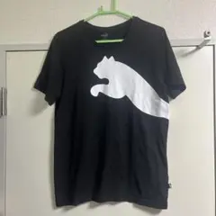 プーマ　レディースブラック ロゴ Tシャツ