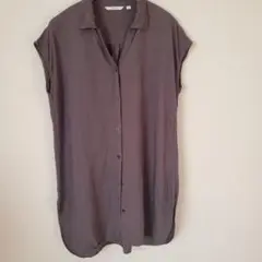 UNIQLO ノースリーブシャツ S ダークグレー