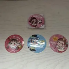 ペコちゃん　あさひかわ菓子博2025　缶バッジ&ステッカー