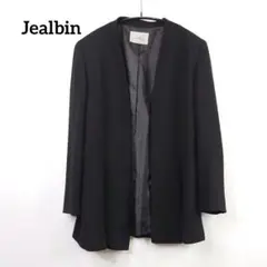 Jealbin ノーカラージャケット 黒 11 フォーマル 礼服 喪服 冠婚葬祭