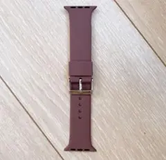 アップルウォッチ 38/40mm M/L あずき色 ラバーバンド ベルト