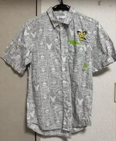 ポケモン ピカチュウ 半袖シャツ グレー