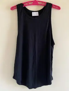 タンクトップ フィッシュテール SARAH & BRED ブラック シンプル 黒