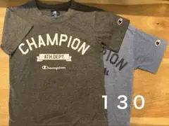 Champion Tシャツ 130サイズ グレー&ブルー