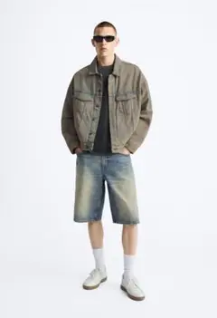 ま*v様 ZARA チェックプリント ジョーツ EUR42 JP32 バギー ZARA チェックプリント ジョーツ EUR42 JP32 バギー