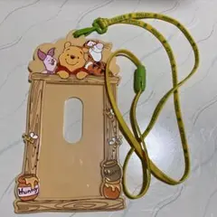 くまのプーさん IDカードホルダー ストラップ付き