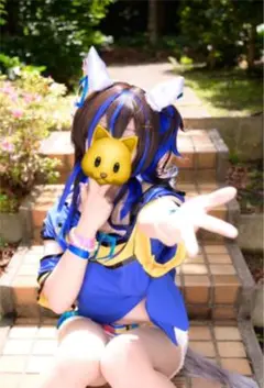 ウマ娘 ダイタクヘリオス コスプレ ウィッグ