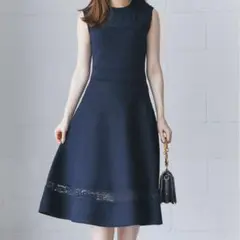 tocco closet トッコクローゼット ノースリーブニットワンピース