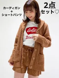 gelatopique ロータスコラボ 上下セット ジェラート ピケとロータス ビスコフがコラボ！甘い気分に浸れる