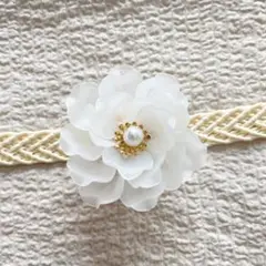 帯留め パール/花 フラワー ゆらゆら 帯締め 帯飾り 浴衣 着物 小物 成人式