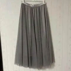 NATURAL BEAUTY BASIC チュールフレアスカート