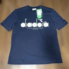 未使用　diadora/ディアドラ ロゴTシャツ ネービー Mサイズ