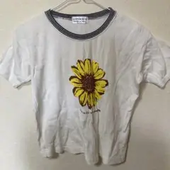 COTTON-BOX ひまわりプリント Tシャツ