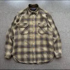 Pendletonチェック柄ネルシャツ Lサイズ 70s made in usa