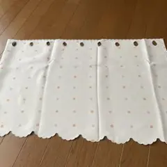 カフェカーテン ホワイト ドット柄
