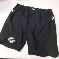 アスレタ プラクティスハーフパンツ ブラック 色あせ Mサイズ