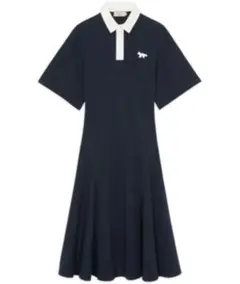 【メゾンキツネ】RUGBY VOLANT POLO DRESS【ポロワンピース】