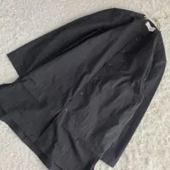 《良品》 JOHNBULL ストライプシャツワンピース チャコール S キレイめ