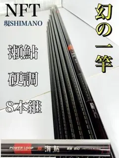 【幻の一竿・廃盤・希少】 NFT〔現シマノ〕 瀬鮎 硬調 810 8本継