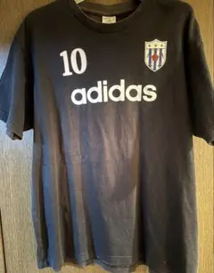 【adidas】ブラックシャツ サイズM 番号10