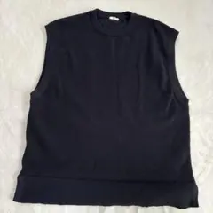 GU ウォッシャブルニット　ユニセックス　ブラック