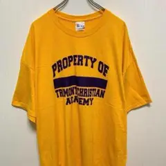 ヘインズ クリスチャンアカデミー　プリント　　古着　Tシャツ 2XL