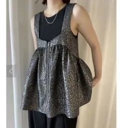 アメリヴィンテージ ／ FOIL PRINT BABY TUNIC TOP