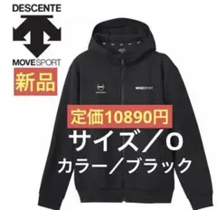 新品 デサント ムーブスポーツ ハーフゲージ フルジップフーディー ブラック