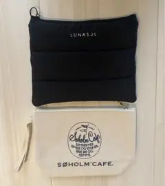 【未使用】雑誌付録ポーチ　ルナソル　SOHOLM CAFE