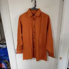 dunhill オレンジ 長袖シャツ