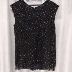 KIYOKO TAKASE 黒ノースリーブトップス