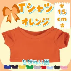 オレンジ Tシャツ 15cm ぬい服 アイドル 韓国 アニメ 推し活 無属性