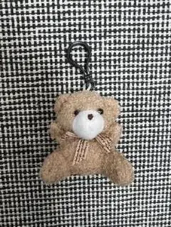 クマ型ぬいぐるみクリップ付き