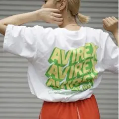 AVIREX ウェーブロゴTシャツ L