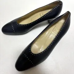 【美品✨】RIZ パンプス ネイビー 38サイズ 24cm